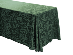 90" x 132" Rectangular Premium Melrose Tablecloth