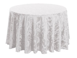 132" Round Premium Melrose Tablecloth