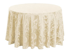 72" Round Premium Melrose Tablecloth