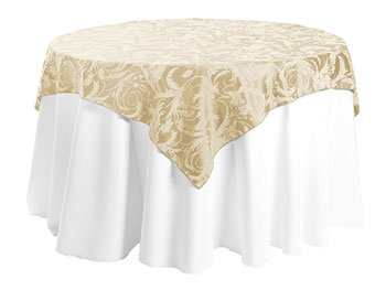 72" x 72" Square Premium Melrose Tablecloth