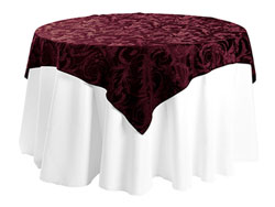 84" x 84" Square Premium Melrose Tablecloth