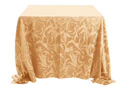 90" x 90" Square Premium Melrose Tablecloth
