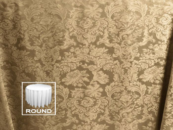 90" Round Premium Miranda Tablecloth