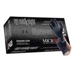 Microflex Black MidKnight Nitrile Gloves - 100-Pack - Medium