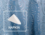 Metallic Scroll Dinner Napkin  20”x20” – 1 Dozen