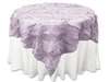 72"x72" Paradise Forest Taffeta Table Overlays - Lavender