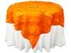 72"x72" Paradise Forest Taffeta Table Overlays - Orange