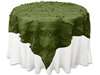 72"x72" Paradise Forest Taffeta Table Overlays - Willow Green