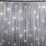 20ft x 10ft Grand Duchess Sequin Backdrop – Silver