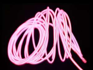 15 FT. String Lights  Party Trail  - Sound-Activated EL LED Pink