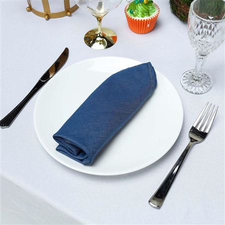 17"x17" Premium Faux Denim Napkins
