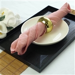 17"x17" Polyester Linen Napkins - 5-Pack - Dusty Rose