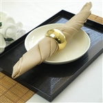 17"x17" Polyester Linen Napkins - 5-Pack - Beige
