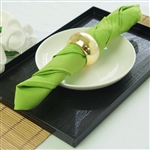 17"x17" Polyester Linen Napkins - 5-Pack - Apple Green