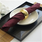17"x17" Polyester Linen Napkins - 5-Pack - Burgundy