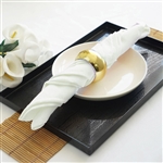 17"x17" Polyester Linen Napkins - 5-Pack - Ivory