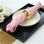 17"x17" Polyester Linen Napkins - 5-Pack - Pink