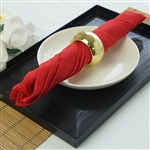 17"x17" Polyester Linen Napkins - 5-Pack - Red