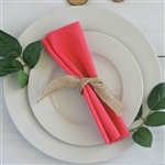 Econoline Polyester Napkins-20"x20" - Coral