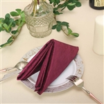 20" x 20" Econoline Seamless Velvet Linen Napkins - 5-Pack - Purple