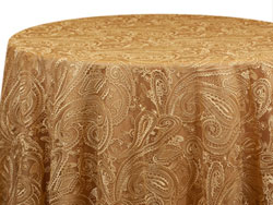 108" Premium Paisley Elegant Lace Round Tablecloth