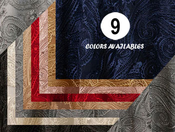 20" X 20" Premium Paisley Elegant Lace Napkin Sample Kit - One of Each Color