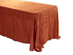 90" X 156" Premium Crush Iridescent Rectangular Tablecloth
