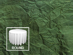 132" Premium Crush Iridescent Round Tablecloth