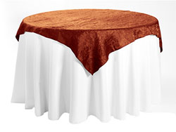 45" X 45" Premium Crush Iridescent Square Tablecloth