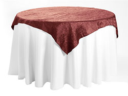 50" X 50" Premium Crush Iridescent Square Tablecloth