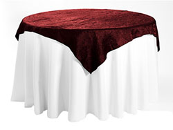 72" X 72" Premium Crush Iridescent Square Tablecloth