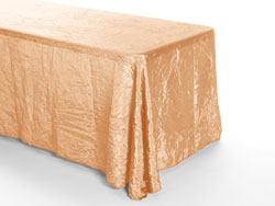90" X 132" Premium Crush Poly Nylon Rectangular Tablecloth