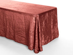 90" X 156" Premium Crush Poly Nylon Rectangular Tablecloth