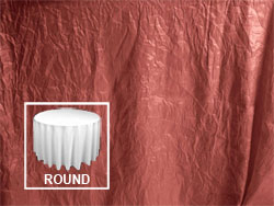 108" Premium Crush Poly Nylon Round Tablecloth