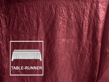 13" X 108" Premium Crush Poly Nylon Table Runners - 4 Pack