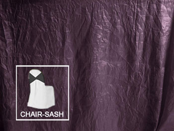 8" X 100" Premium Crush Poly Nylon Chair Sashes - 6 Pack