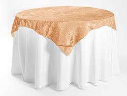 60" X 60" Premium Crush Poly Nylon Square Tablecloth