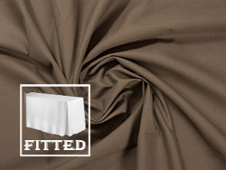 4FT Premium Cotton Rectangular Fitted Tablecloth 30"x48"x29" with inverted Pleates