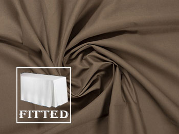 4FT Premium Cotton Rectangular Fitted Tablecloth 30"x48"x29" with inverted Pleates
