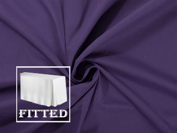 5FT Premium Cotton Rectangular Fitted Tablecloth 30"x60"x29" with Inverted Pleates