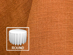 102" Premium Extreme Faux Burlap Round Tablecloth