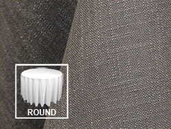 108" Premium Extreme Faux Burlap Round Tablecloth