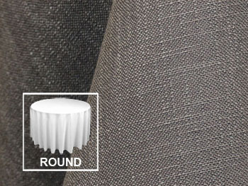 108" Premium Extreme Faux Burlap Round Tablecloth