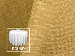 90" Premium Extreme Faux Burlap Round Tablecloth