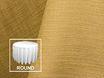 90" Premium Extreme Faux Burlap Round Tablecloth