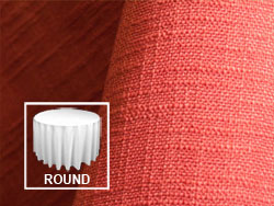 96" Premium Extreme Faux Burlap Round Tablecloth