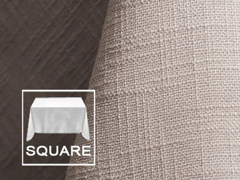 120" X 120" Square Premium Extreme Faux Burlap Tablecloth