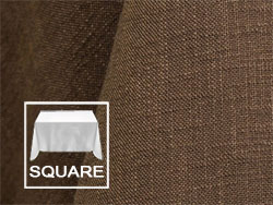 45" X 45" Square Premium Extreme Faux Burlap Tablecloth