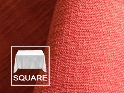 60" X 60" Square Premium Extreme Faux Burlap Tablecloth