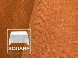 72" X 72" Square Premium Extreme Faux Burlap Tablecloth